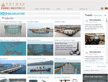 Tablet Screenshot of cage-aquaculture.com
